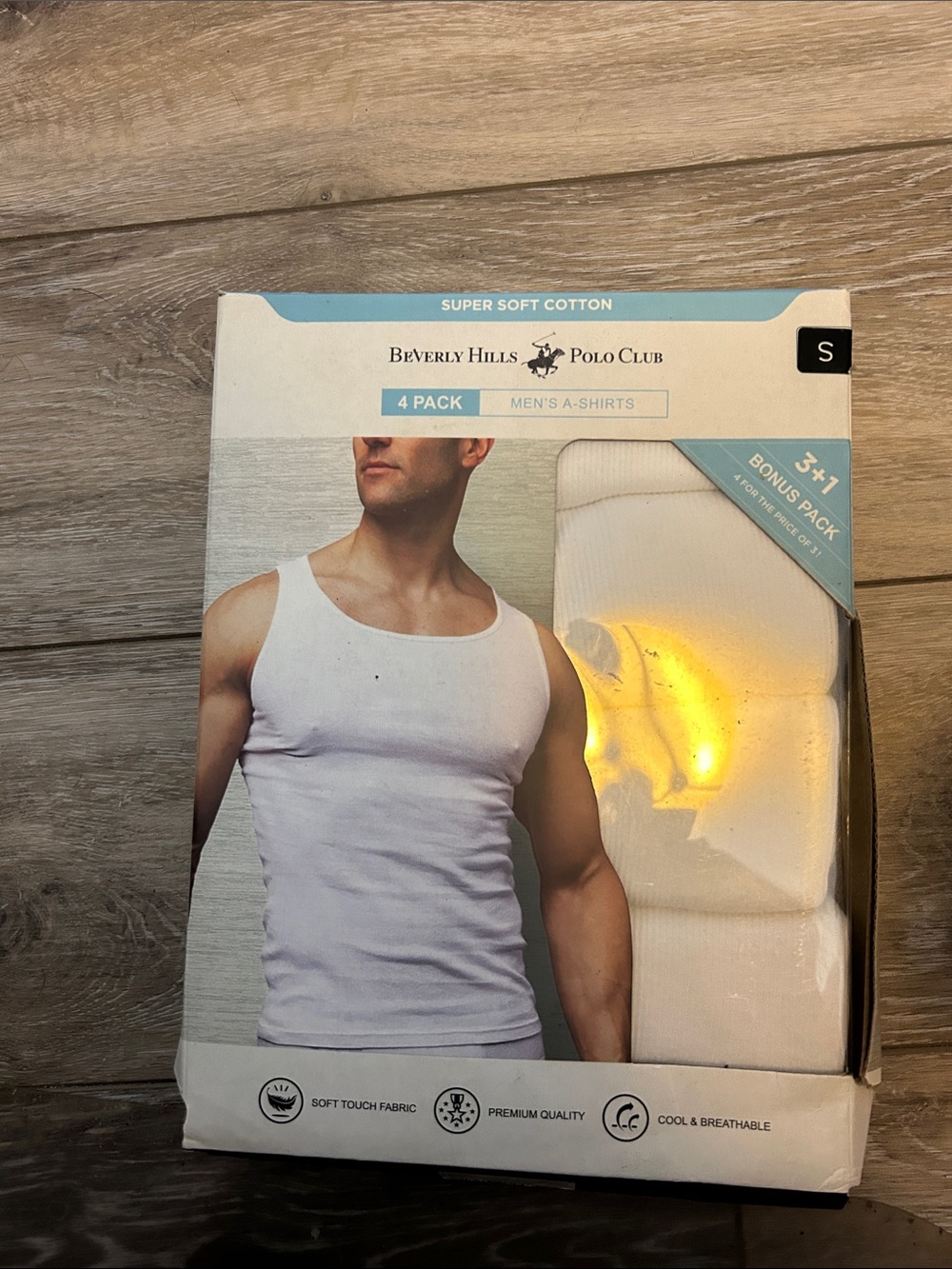 Beverly Hills Polo Club White Men's Tank Tops - 4 Pack Value Set